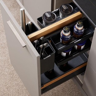 巴斯蒂姆厨房地柜拉篮游艇式座椅式碗架碗碟调味R料悬挂式锅具收