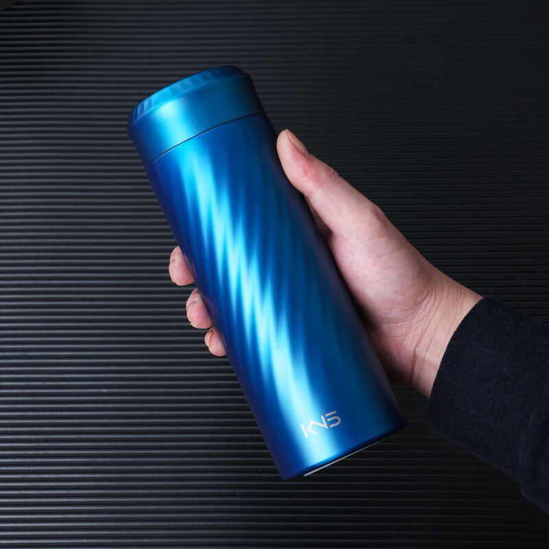 真陶瓷保温杯骨瓷内胆男女高档商务车载泡茶茶水分离大容量水杯子