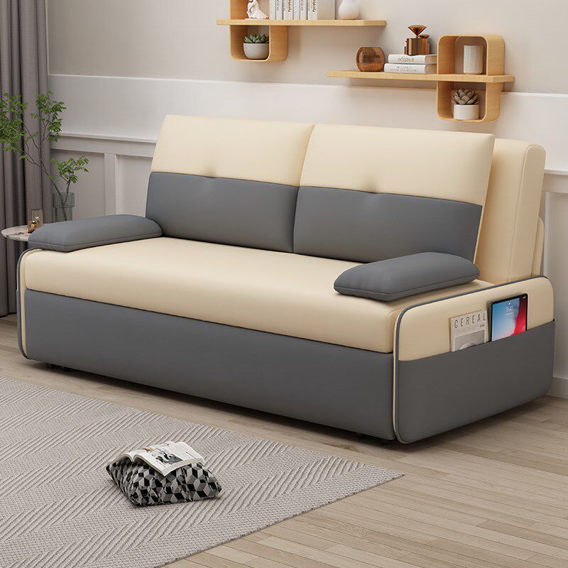 可折叠沙发床两用多功能小户型客厅双人H科技布储物坐卧抽拉式沙