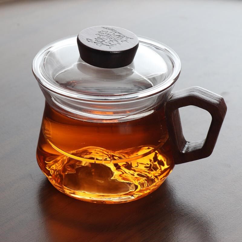 玻璃茶杯高硼硅i耐热泡茶杯带内胆茶水分离办公杯透明茶水杯