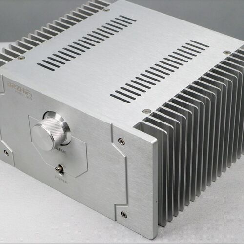 全铝机箱 精工k全银色 2020-1969两侧散热功放机箱