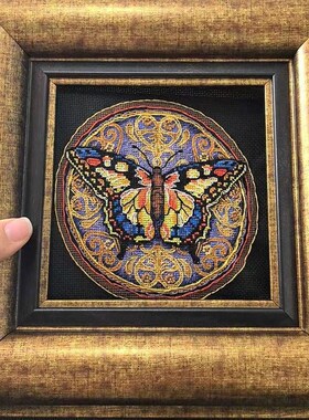 欧式正方形画框迷你教堂的猫拼图相框装裱可定制任意尺寸画框可挂