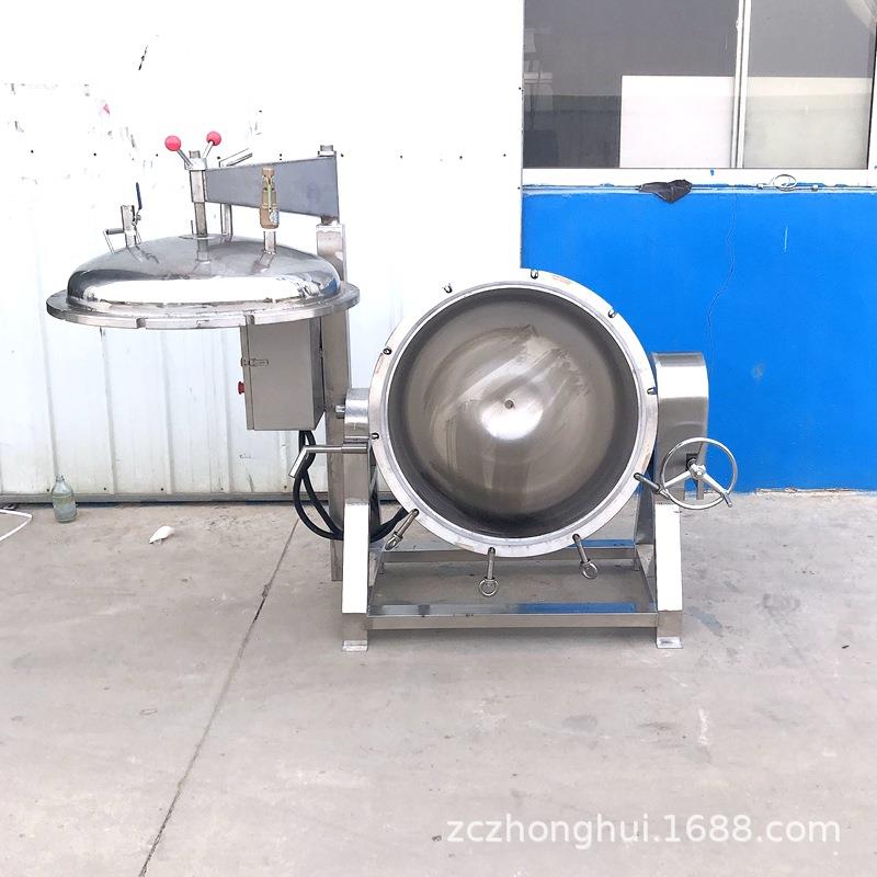 五谷杂粮蒸煮设备牛板筋鸭脖高温高压卤煮锅咸鸭蛋粽子压力锅
