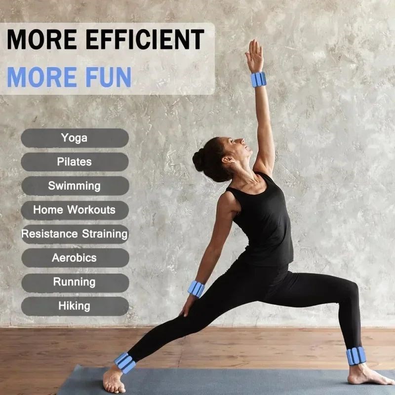 Wrist & Ankle Weights for Women Men Arm & Leg Weights Wearab