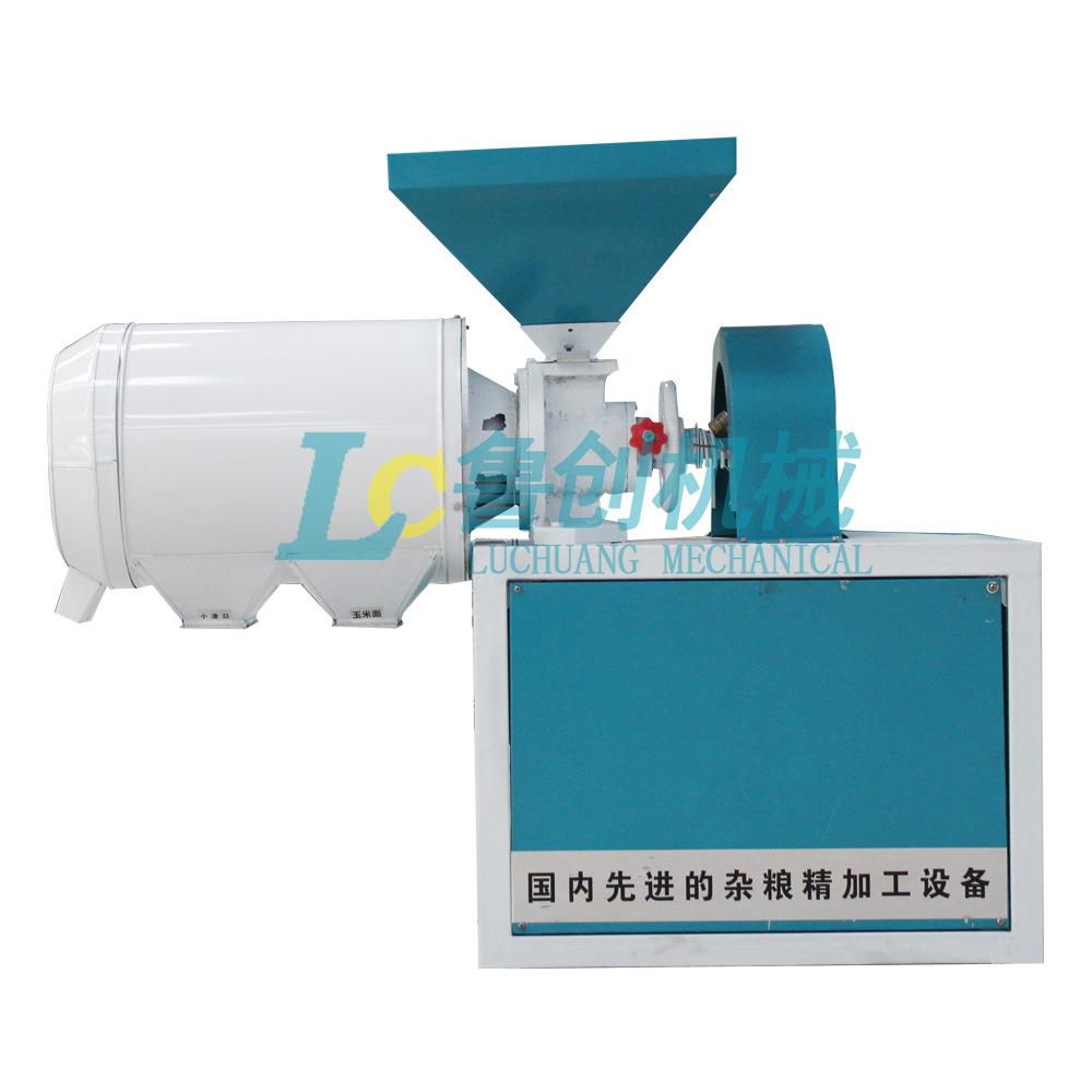 24型玉米制糁磨面机小型玉米杂粮磕瓣机玉米碎加工机器打米机机械