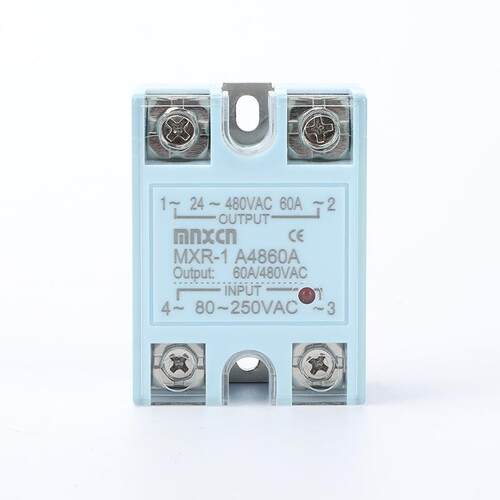 mnxcn铭新MXR-1 A4860A 单相固态继电器 SSR-60AA交流80-250VAC