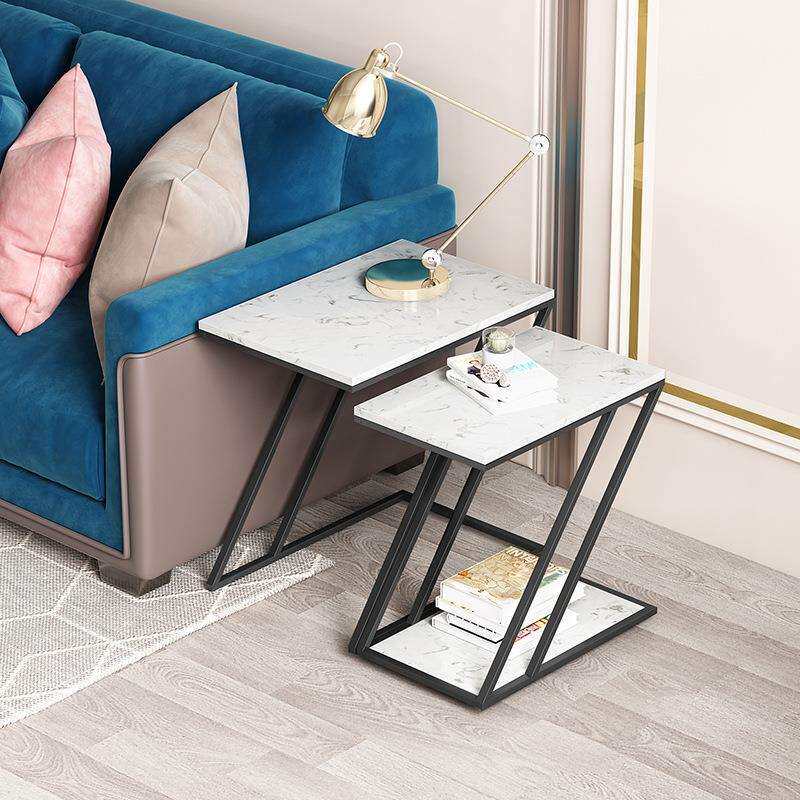 北欧边几时尚双层客厅小户型小茶几沙发边角几现代简约组合边角柜