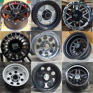 暗莹适用道奇皮卡吉姆尼轮毂吉姆负值1516寸索兰公羊越野托战旗