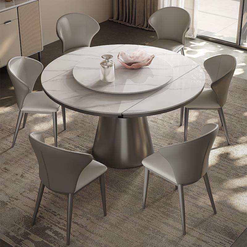 轻奢岩板餐桌圆形可伸缩2025新款家用小户型现代简约折叠岩板圆桌,鲜花速递/花卉仿真/绿植园艺,割草机/草坪机,淘宝优惠券,粉丝福利购,淘宝优惠卷