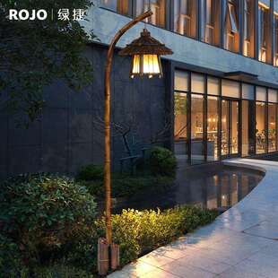 中式仿古3米庭院灯景观灯民宿温泉影视城客栈景区仿竹屋灯路灯