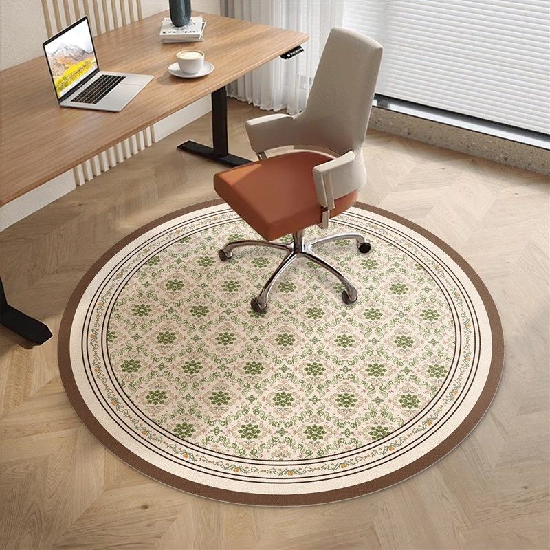 书房书桌转椅下专用圆形地垫学习桌下面凳子垫子免洗防滑椅子地毯,居家布艺,转椅地垫,淘宝优惠券,粉丝福利购,淘宝优惠卷