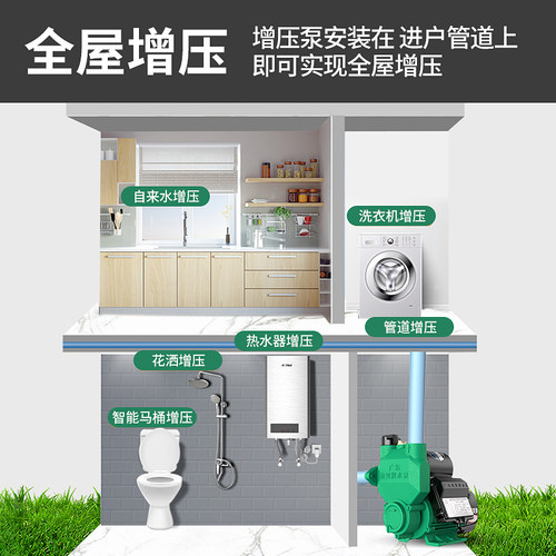 广东凌霄水泵自吸泵Lm型家用自来水增压泵全自动加压泵井水抽水机