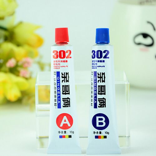 正品亲哥俩AB胶 高性强力金属胶 万能胶水302胶环氧树脂 20克装