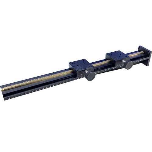 LWZ60-L400长行程燕尾槽滑台Z轴L1000精密手动组件升降光移台