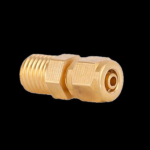 PU管快拧接头铜气动快速接头气管快拧接头PC4mm-01直通4-M5/4-01/