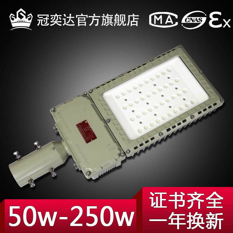 LED防爆路灯加油站加气站化工6米防爆路灯投光灯应急灯罩棚灯高杆