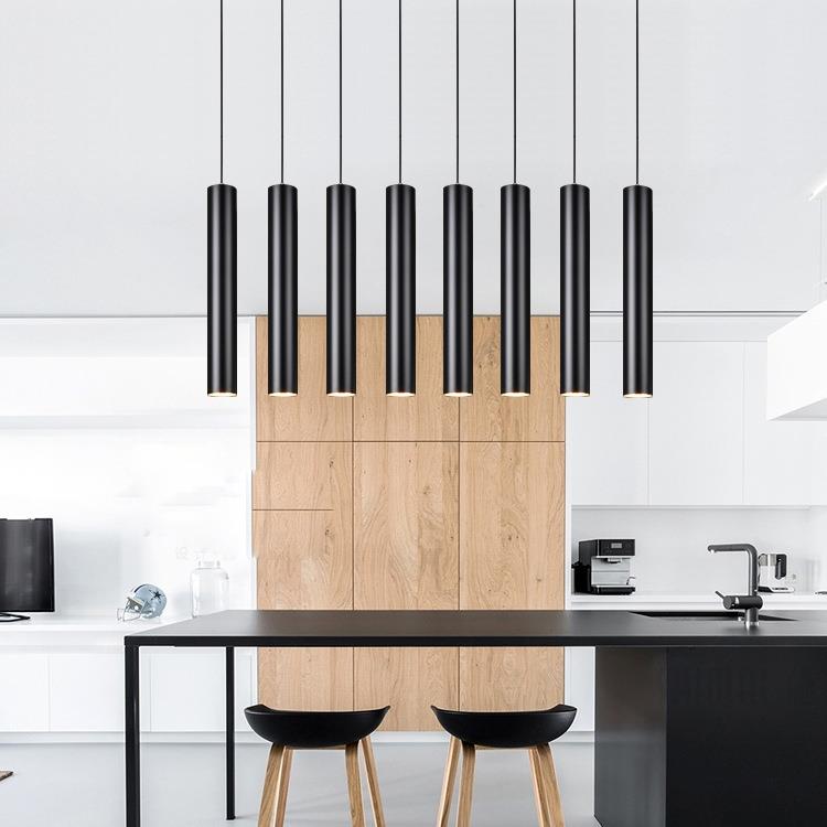 led吧台吊灯现代简约餐厅灯明装筒灯前台单头创意北欧吊灯直销