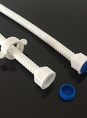 热销PE-RT波纹进水软管30cm40cm 白色塑料供水软管冷热水单头软管