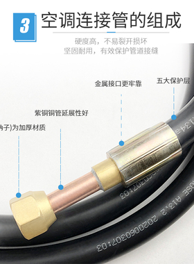 制冷空调连接管BNG20*1000防爆挠性管4分防爆管软管穿线管橡胶管