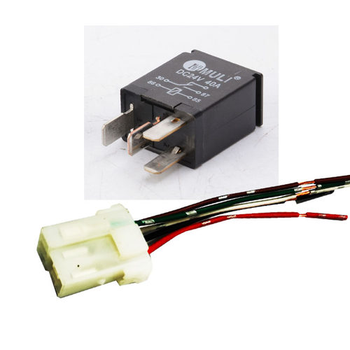汽车继电器12V24V全铜线大功率防水空调油泵4脚100A5脚100A继电器