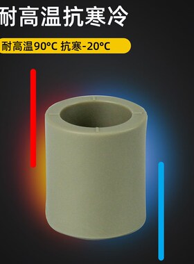 ppr灰色水管配件4分20弯头90度6分25内丝直接头外牙三通热熔管件