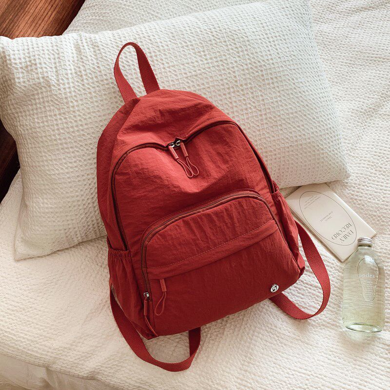 双肩包女旅游轻便2025新款超轻设计感J小众女士外出旅行背包小包