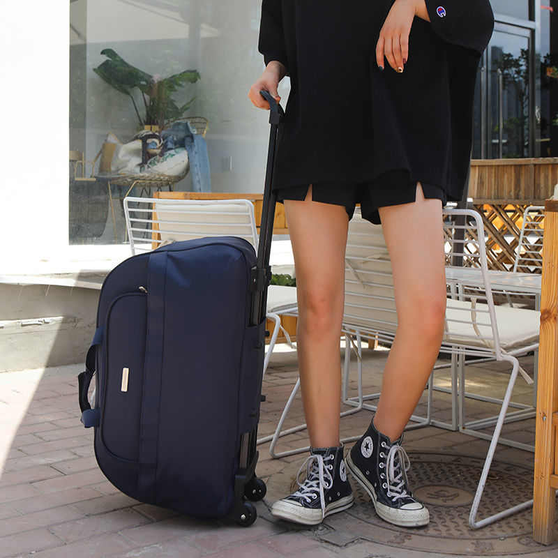 大容量拉杆包旅行包可折叠行李包女轻便旅行袋子手提带轮子拉杆