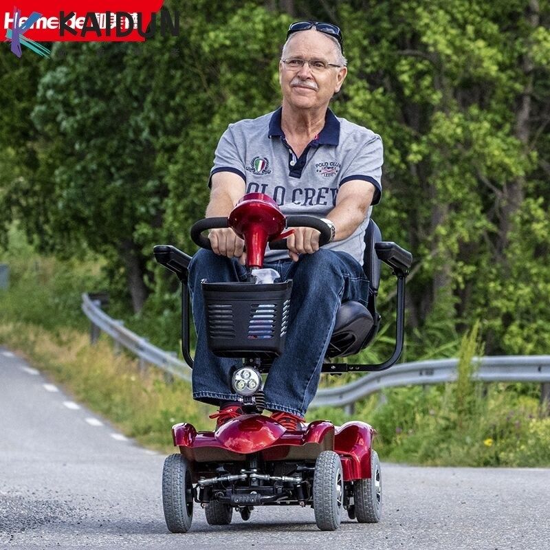 和美德339老人车 可折叠残疾人电动代步车电磁刹车四轮老人代步车