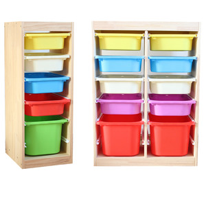 儿童实木幼儿园玩具架收纳架储物架整理架宝宝多层柜X箱储物柜分
