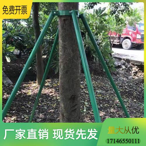 树木支撑固定器钢管树p支撑架大树支撑杆树木固定支架园林绿化树