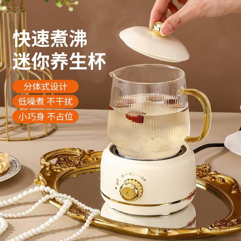 网红养生电炖杯家用大容量多功能养生壶办公室桌面分体花茶壶