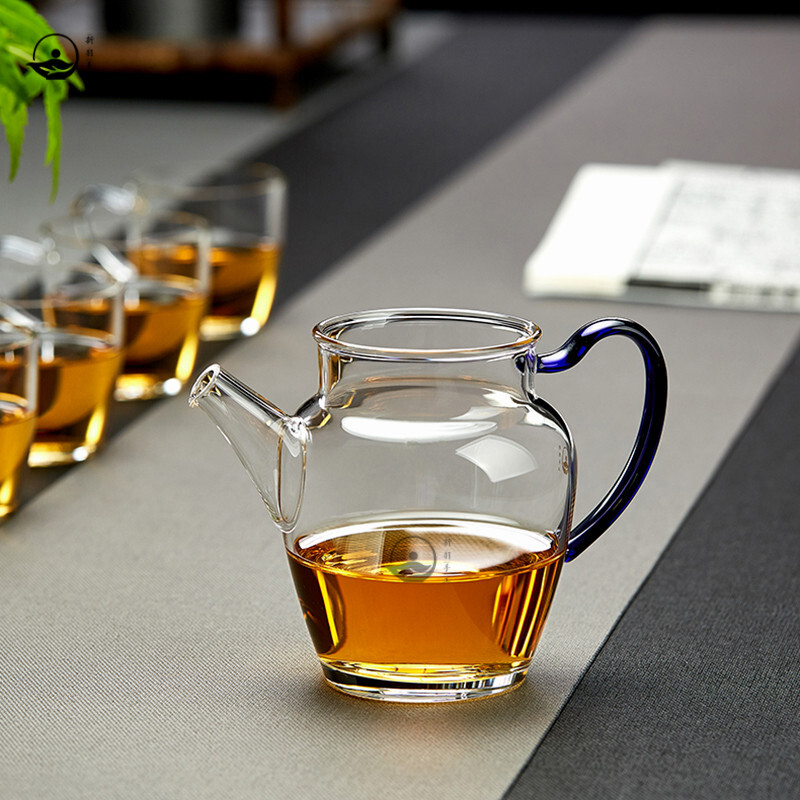 新羽手工玻璃公道杯分茶器 耐热加厚玻璃公杯 公杯茶海功夫茶具