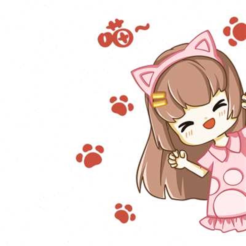 卧室门贴自粘墙贴画卡通可爱猫咪女孩木门翻新主卧衣柜门贴纸遮丑