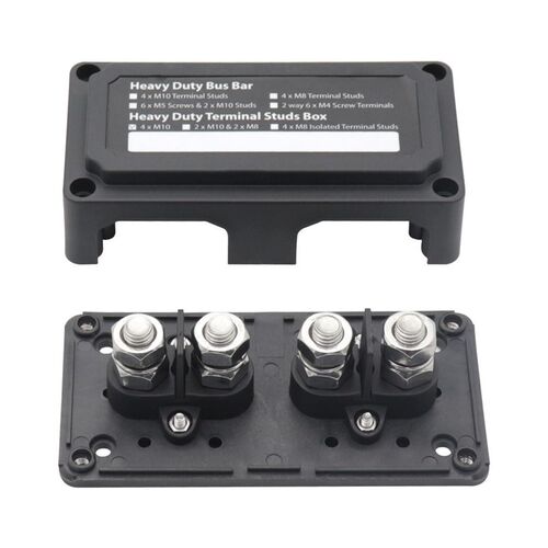 汽车房车轮船负极汇线汇流排接线柱盒 分离 4路 MP10 改装适用48V