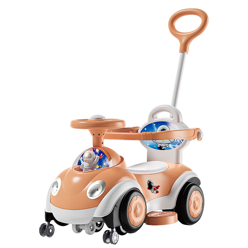 新款儿童扭扭车1-3岁溜溜车 防侧翻摇摆手推男女孩宝宝童车