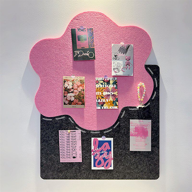 毛毡板墙贴照f片墙免打孔留言板软木板挂墙展示板墙板墙面装饰自