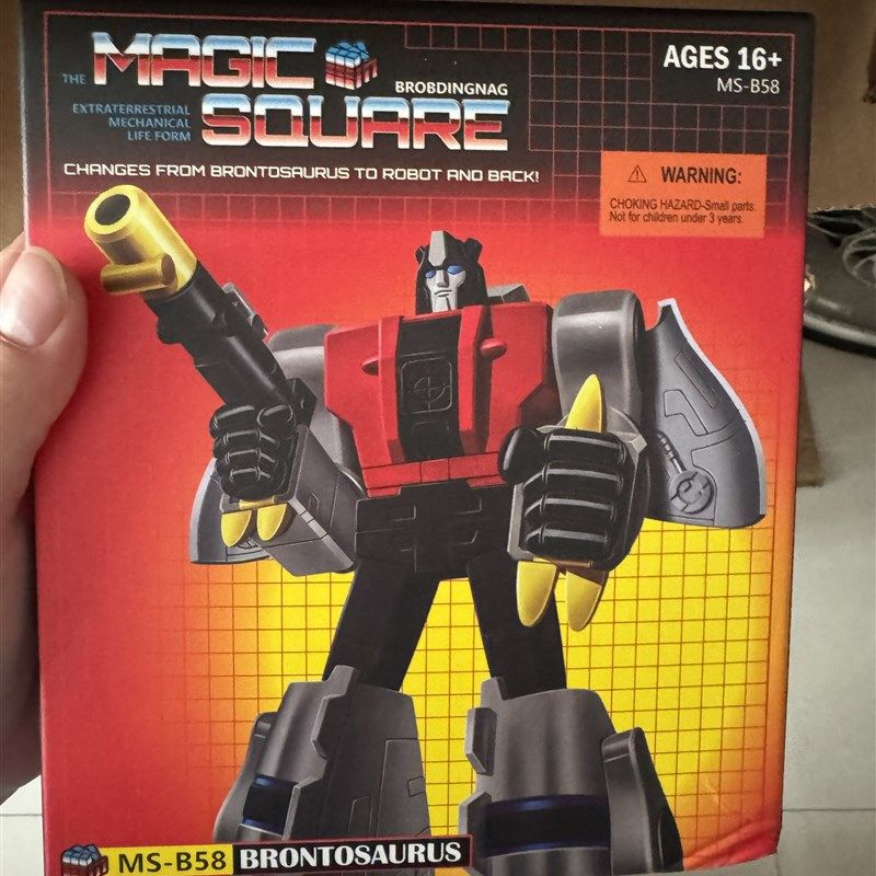 魔方Ms-Toys慢钢电缆Gx1小型雷龙霸王龙机器恐龙钢锁变形玩具