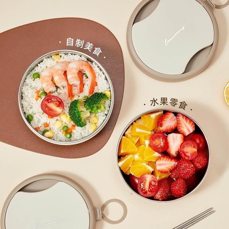 婴儿童辅食折叠碗便携式旅行外出小学生饭盒宝宝筷子勺子餐具套装