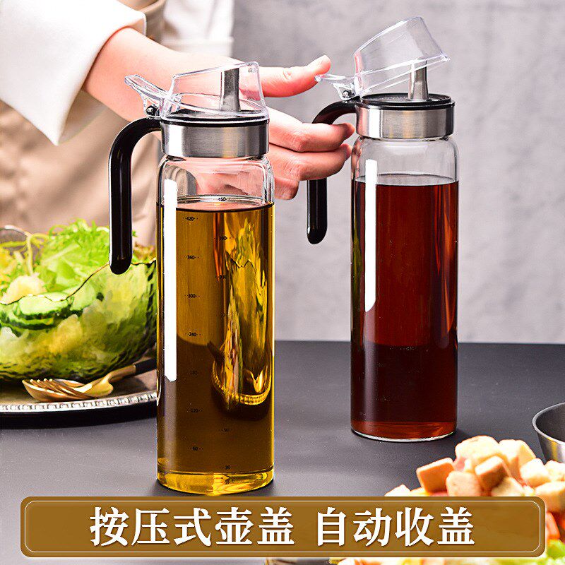 油瓶玻璃防漏油壶家用v大号油罐调味料酱油瓶醋壶香油小瓶厨房