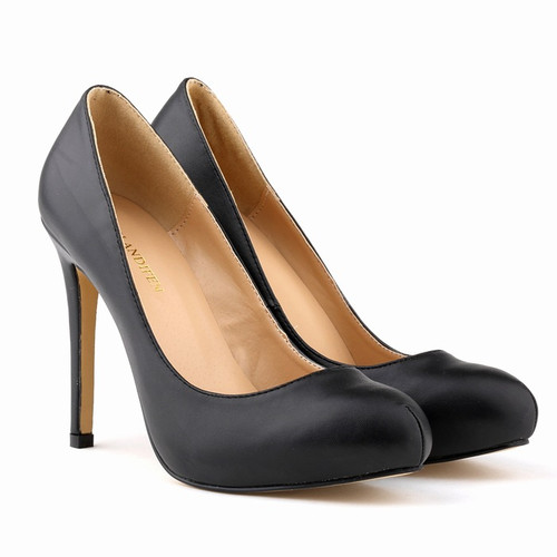 四季款41 42大码11tCM超高跟防水台浅口尖头婚鞋上班鞋单鞋女