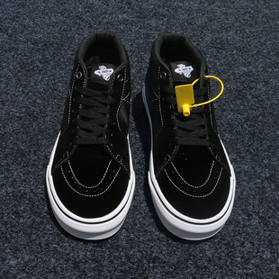 宝藏分享 女鞋 吸睛k大法 男鞋 秋冬sk8mid帆布鞋 黑色中帮板鞋