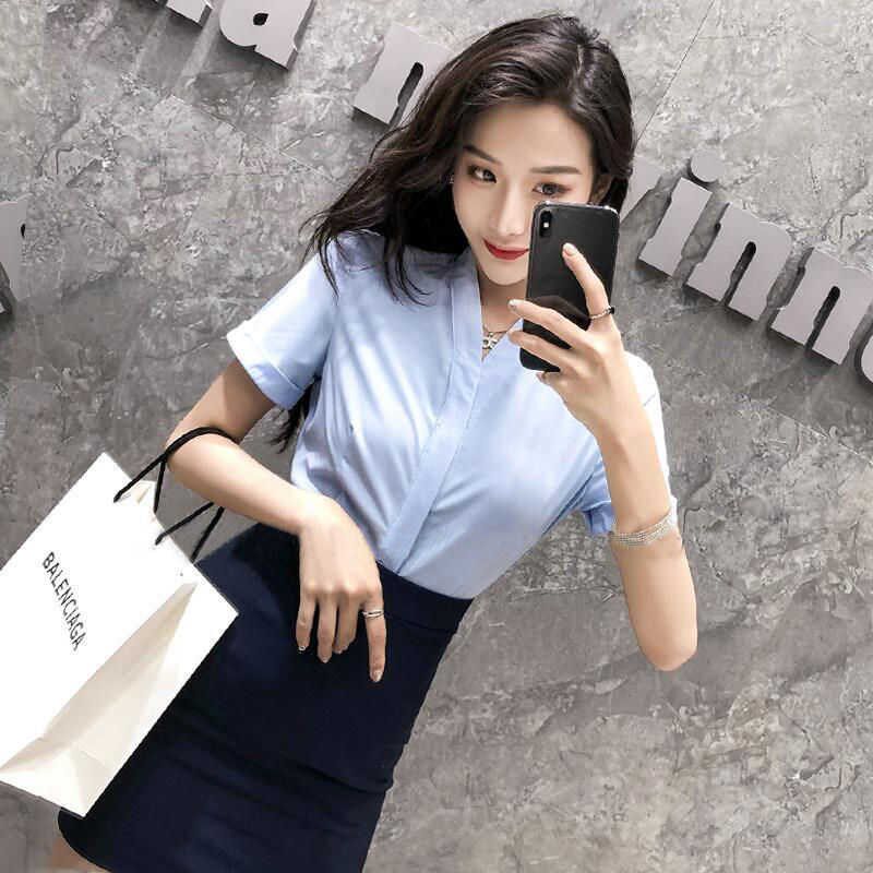 职业套装女裙装ol女士衬衫套裙职业气质夏季酒店T工作服空乘制服