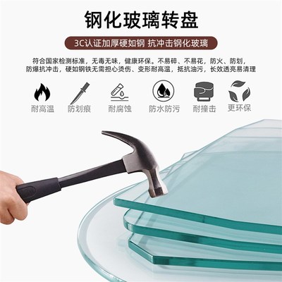 实木餐桌家用小户型农村大圆桌多人吃饭桌子带转盘折叠简易大排档