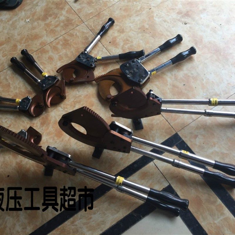 柏仕达棘轮式电缆剪齿轮剪线缆钳剪切刀J13J40J52J75J95J100J1300