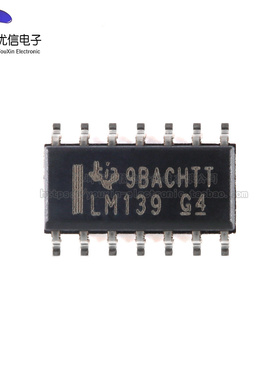原装正品 贴片 LM139DR SOIC-14 四路差分比较器IC芯片