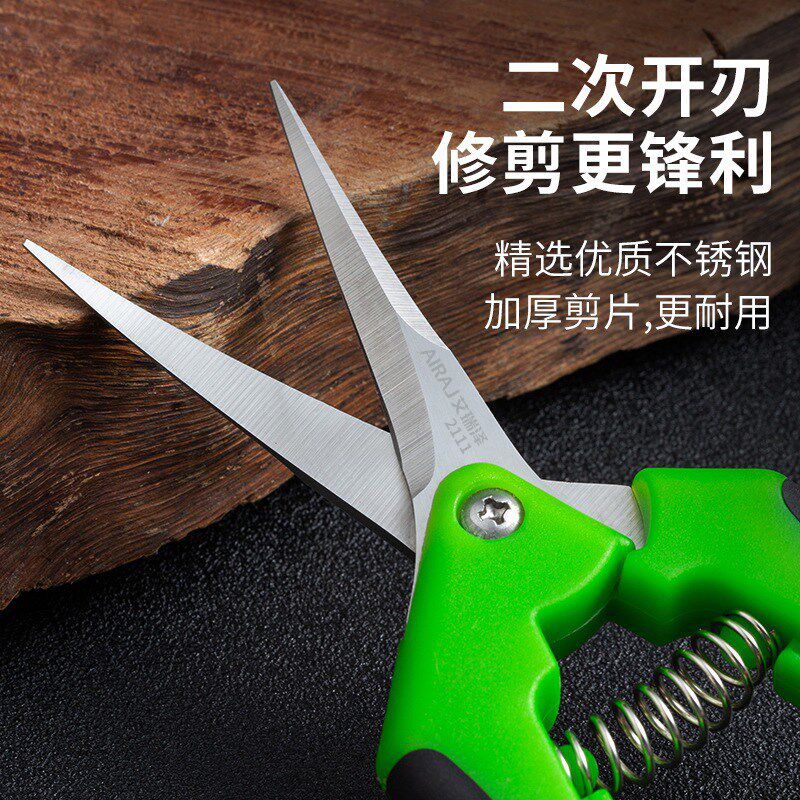 园艺剪刀修枝剪修剪树枝修剪花蔬果专用采摘果剪葡萄工具剪刀花剪