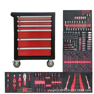 移动工具车 工具柜 工具箱 6抽工具车 五金工具柜 工具车