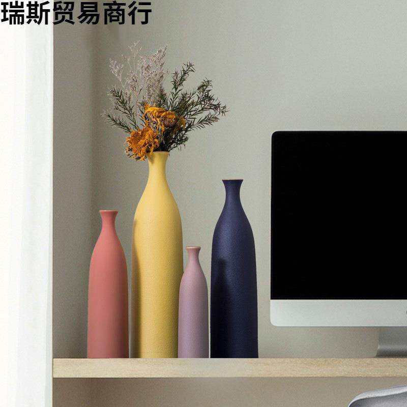 陶瓷小口花瓶摆件干花假花插花创意餐桌面家居软装饰品电视柜,鲜花速递/花卉仿真/绿植园艺,割草机/草坪机,淘宝优惠券,粉丝福利购,淘宝优惠卷