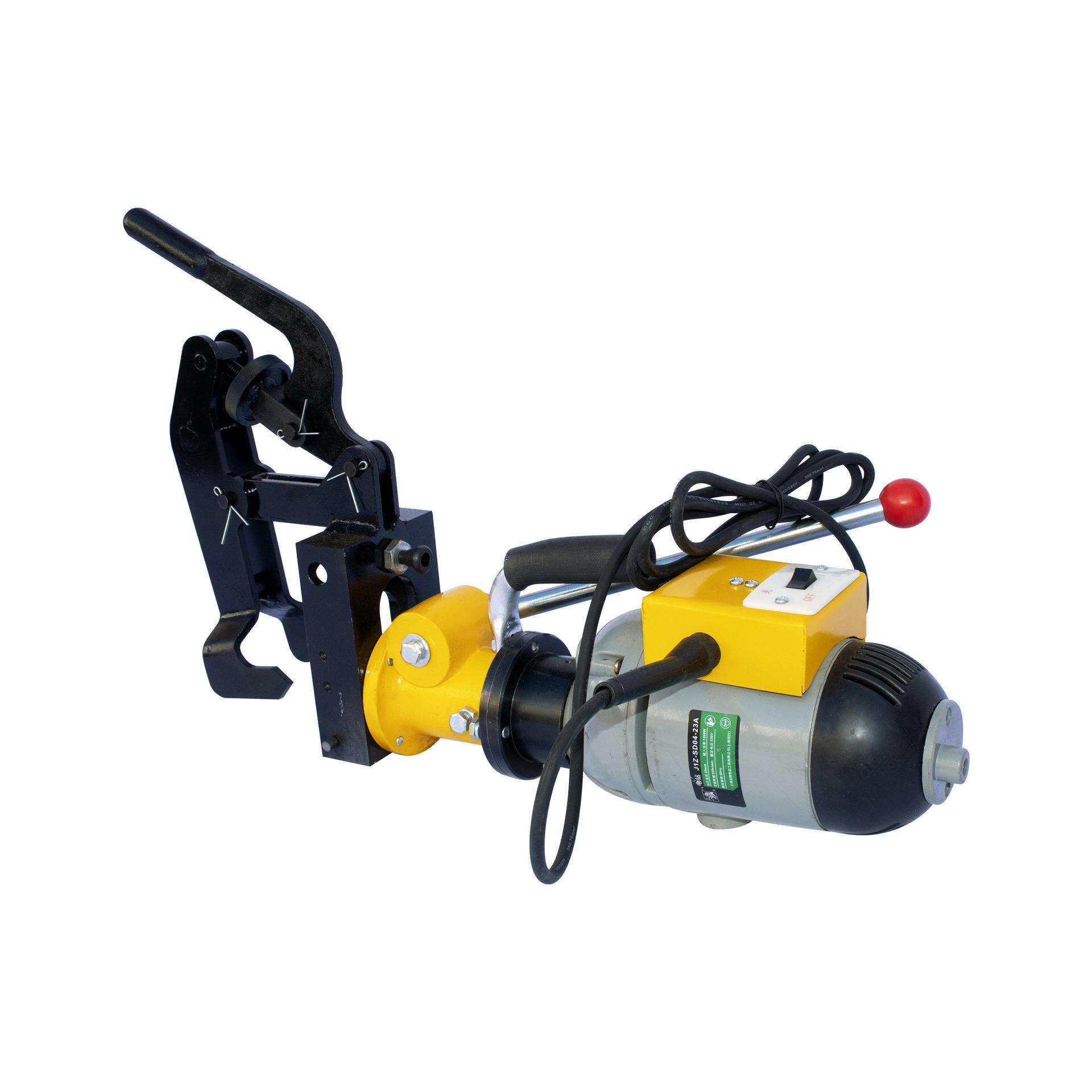 厂家供铁道钢轨DGZ-32电动钻孔机钢轨钻孔机小型手持式钢轨打孔器