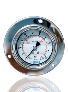 WIKA威卡全钢耐震压力表轴向带前边超高压YN63ZT 100MPA 14500PSI